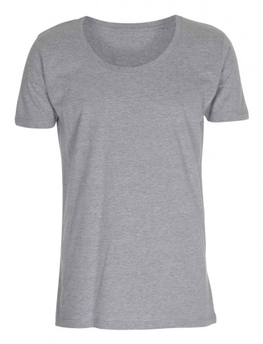 Mens Tee Deep Cut T-shirt Oxford grå ( Oxford grey) Mens Tee Deep Cut T-shirt Oxford grå ( Oxford grey)