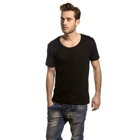 Mens Tee Deep Cut T-shirt sort (black) Mens Tee Deep Cut T-shirt sort (black)