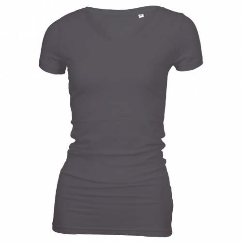 Long Stretch V-Neck T-shirt sort (black) Long Stretch V-Neck T-shirt sort (black)