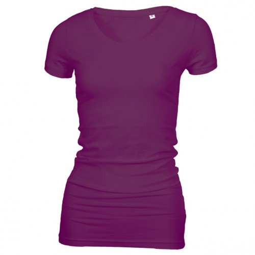 Long Stretch V-Neck T-shirt lilla (violet) Long Stretch V-Neck T-shirt lilla (violet)