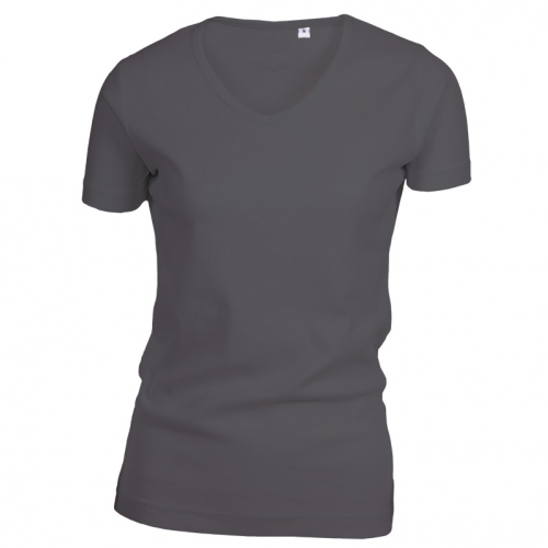 Lady Cotton T-shirt V-neck sort (black) Lady Cotton T-shirt V-neck sort (black)