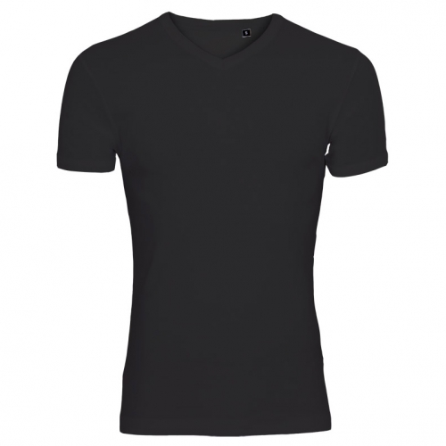 One By One V-neck T-shirt sort (black) One By One V-neck T-shirt sort (black)