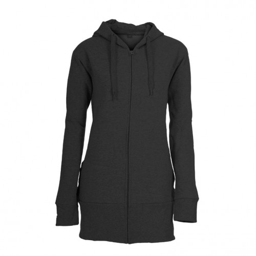 Hooded Zip Lady Hættetrøje sort (black) Hooded Zip Lady Hættetrøje sort (black)