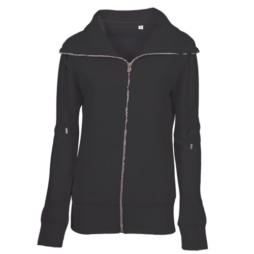Lady Zip Sweat Sweatshirt sort (black) Lady Zip Sweat Sweatshirt sort (black)