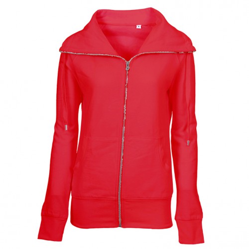 Lady Zip Sweat Sweatshirt rød (red) Lady Zip Sweat Sweatshirt rød (red)
