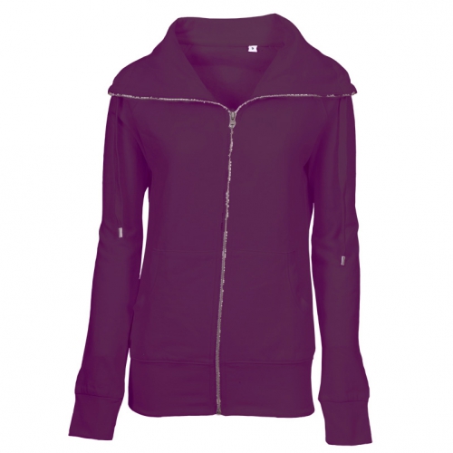 Lady Zip Sweat Sweatshirt lilla (violet) Lady Zip Sweat Sweatshirt lilla (violet)