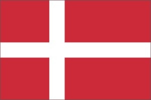 Flot og billigt Danmark flag til brug indendøre. Danmarkflag