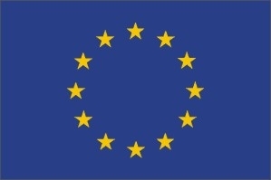 EU Flag i den mørke blå farve med gule stjerner Billig EU Flag