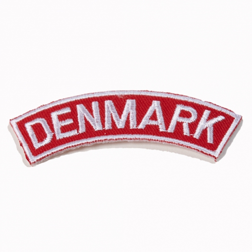 Det danske dannebrogsflag som broderimærke. DENMARK ærmemærke